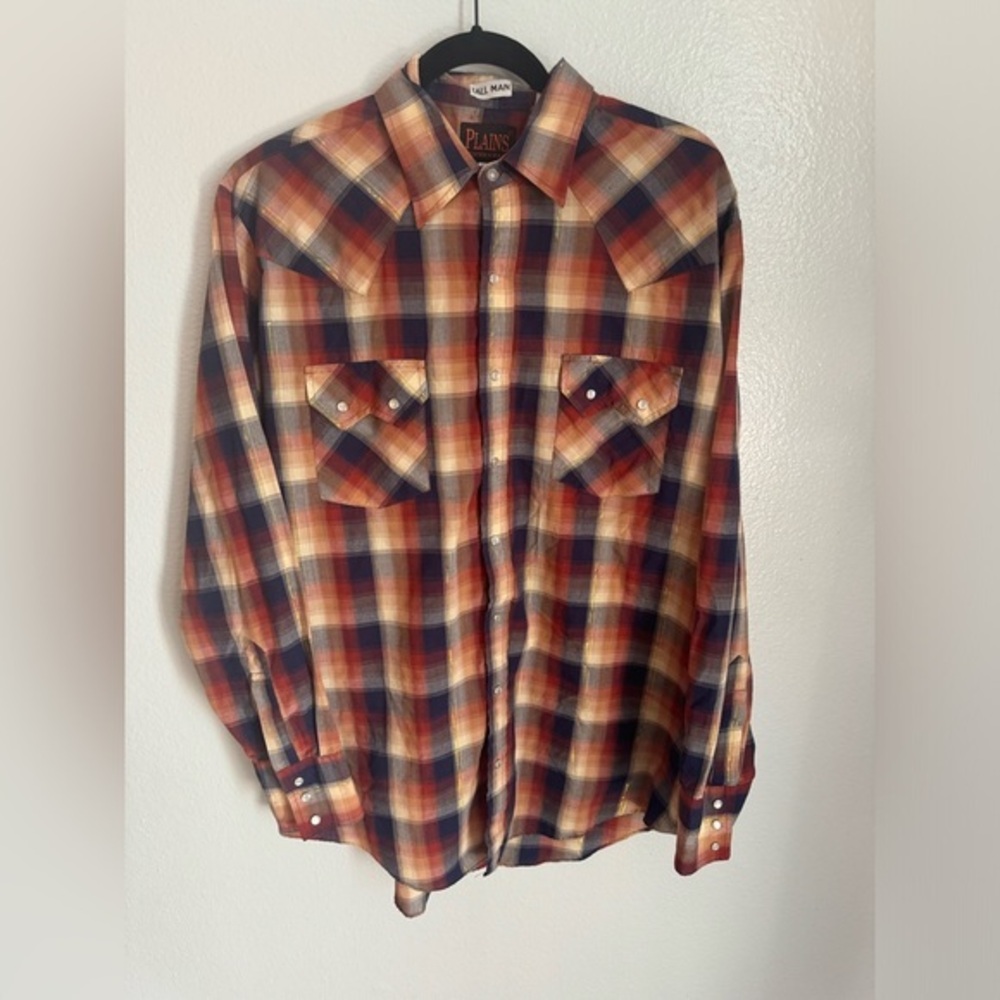 Plains Western Shirt Men’s Large Tall